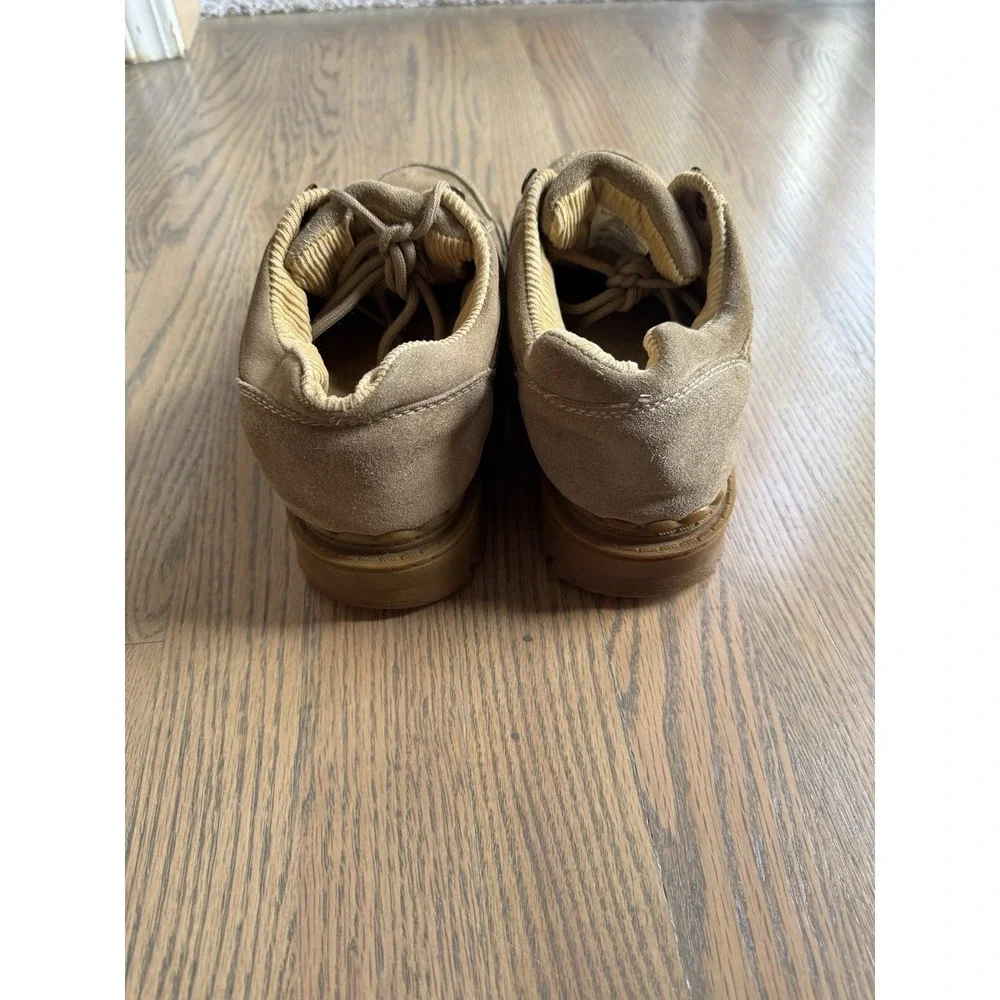 VTG Route66 Y2K Creepers Grunge Jammers Platform‎ Chunky Lug Sole Tan Suede Sz 8